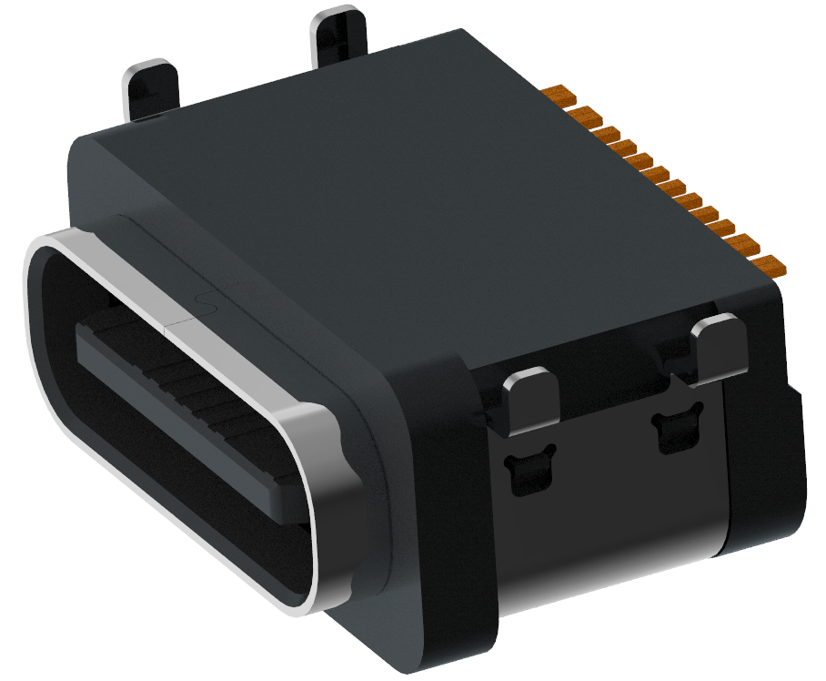 XB-TYPE C 16 P-18 XB TypecコネクタIPX 7 XB USB防水TYPE C 16 P沈板防水メスシート（4脚Bタイプ）